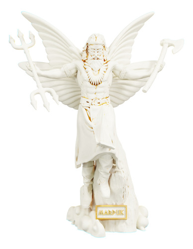 Estátua Marduk Deus Protetor Da Babilônia - Marduque Cor Cor Mármore Dourado