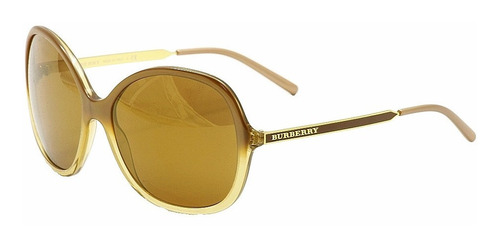 Lente Sol Burberry B4126 Oversized Brown Gradient Gold 59mm