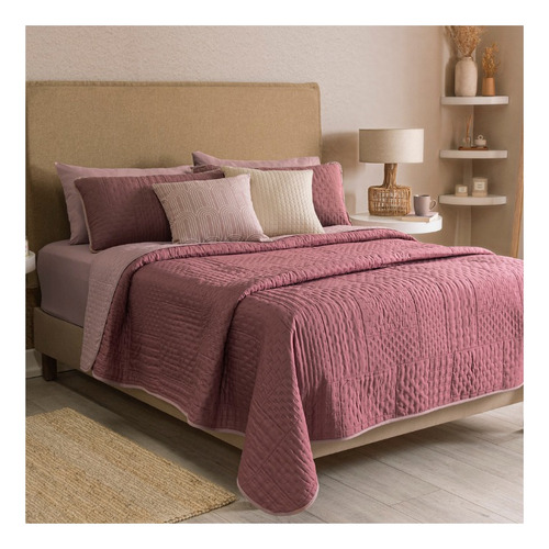 Edredón Fresco Ligero Matrimonial Doble Vista Blush Vianney