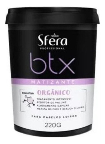 Redutor De Volume Matizante Sfera Btx Loiros 220g Original