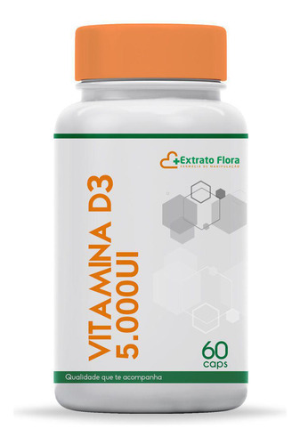 Vitamina D3 5.000ui 60 Cápsulas