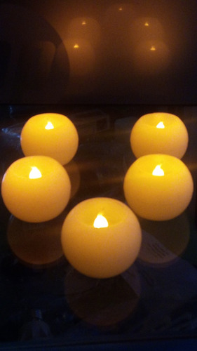 Velas Led Cera Navidad Decoración Matrimonios Eventos