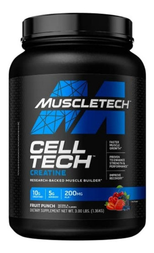 Creatina Cell Tech Muscletech 3 Libras -27 Servicios + Envio