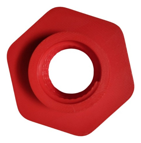 Tuerca Tope Mancuerna Para Barra De 1 Pulgada X 4 Unidades Rojo 2.54 Cm