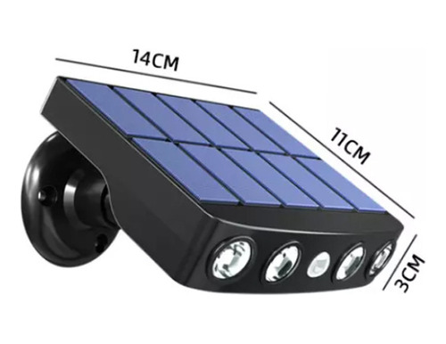 Lámpara Solar, Luz Led, Sensor De Presencia, Poste De Pared