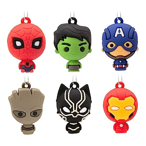 Mini Adornos Navideños De Súper Héroes De Marvel, De...