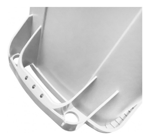 Bote Basura Slim Rectangular Blanco Tapa Balancín 87 Litros