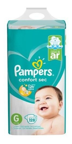 Imagen 1 de 3 de Pañales Pampers Confort Sec G 128- Bebés Y Niños