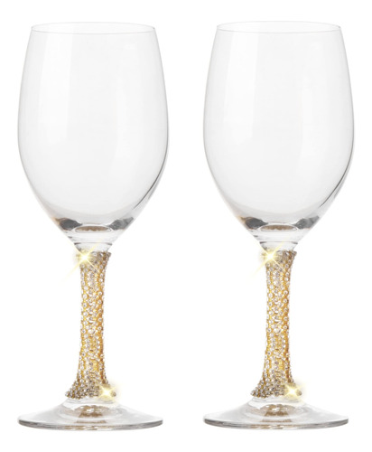 Berkware Juego 2 Copa Vino Cristal Elegante Tinto Tachuela