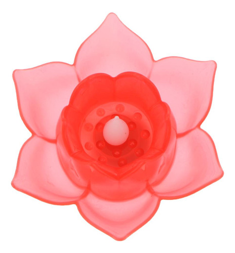 Velas Led Flotantes Con Forma De Flor, Color Rojo