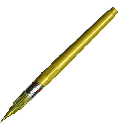 Kuretake Color Dorado Metalico Punta De Pincel Arrendamient