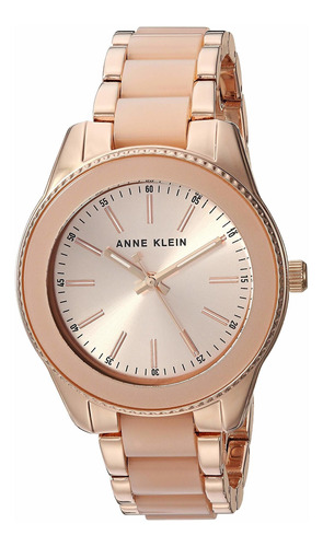 Reloj Mujer Anne Klein Ak-3214lprg Cuarzo Pulso Rosado En