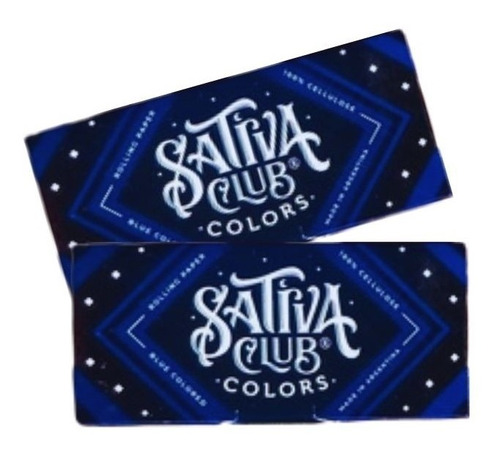 Celulosa Sativa Club Tradicional Color Azul X2 Unidades