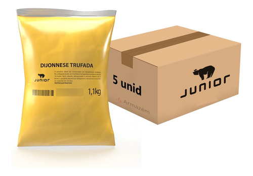 Combo Maionese Dijon Dijonese Temperada Junior Pouch 5,5kg