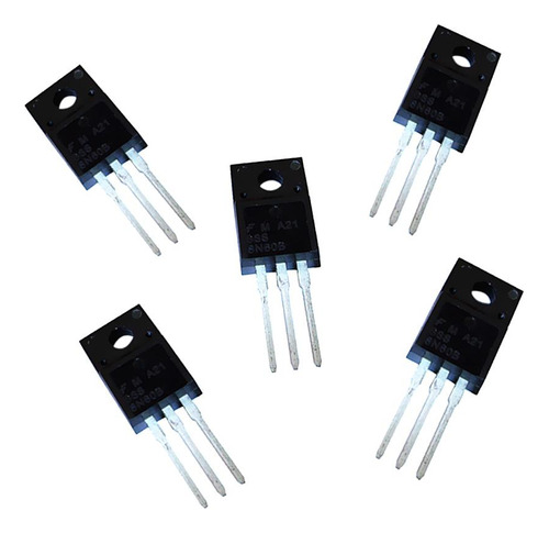 5pcs Transistor Mosfet Energía 600v 8a 3 Pin To-220 8n60