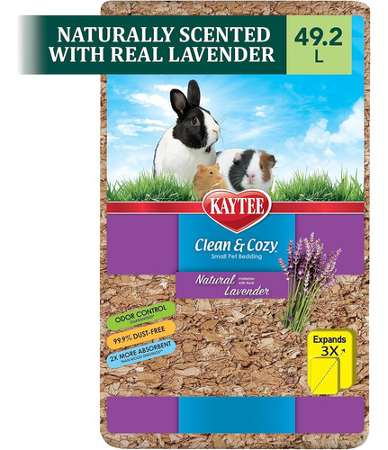 Limpio Y Acogedor Lecho Natural Lavanda 49.2 Litros