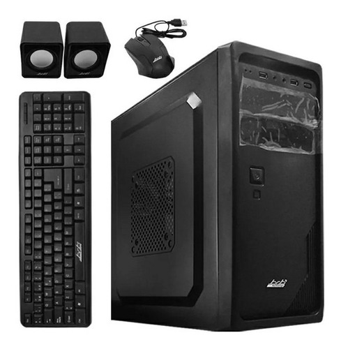 Gabinete Kit Pc Brb Fuente 550w Teclado, Mouse, Parlantes