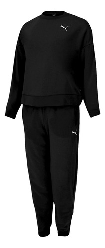 Conjunto Deportivo Puma Casual Loungwear Mujer Negro