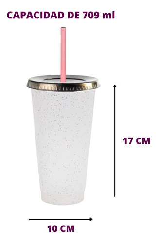 20 Vaso Reusable Personalizado Con Popote, 24 Oz