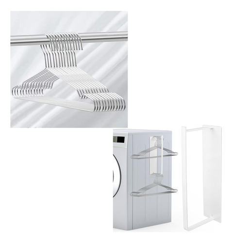 Perchas De Metal De Acero Inoxidable Resistentes Con Muesca