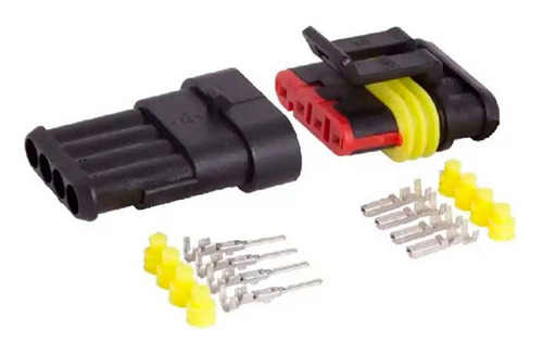 Conector 4 Pin Hembra/macho Impermeable Para Armar