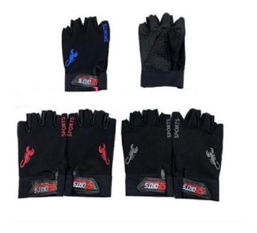 Imagen 1 de 8 de Guantes Dedo Corto Moto Ciclismo Gym Bice Bike Knthglaood