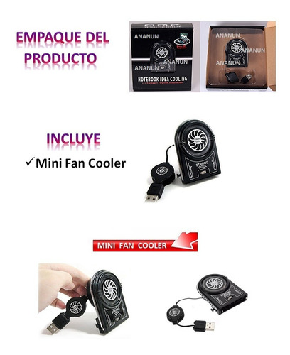 Mini Fan Cooler Usb Para Laptops Extractor Enfriador.