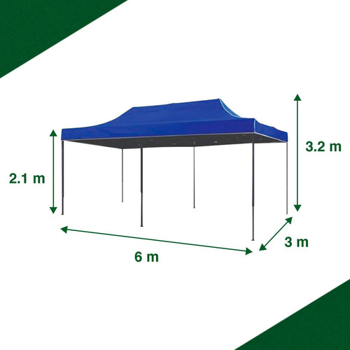 Toldo Swiss Outdoors SO-3X6420D-01 color azul