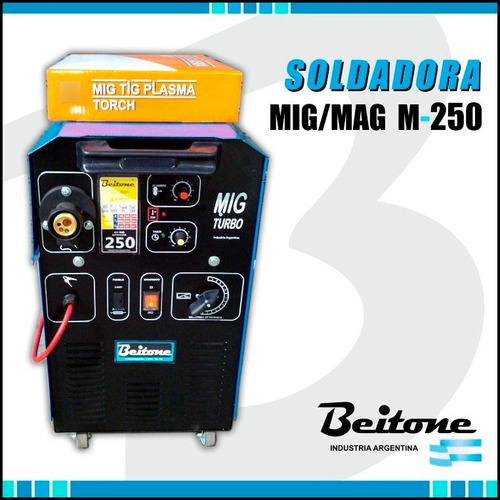 Mig-mag M-250 Beitone + Tubo 2m3 + Regulador + Rollo 5kg.0,8