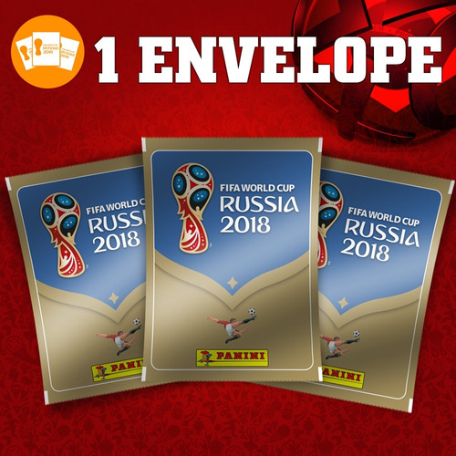 1 Envelope Lacrado Com 5 Figurinhas Copa Do Mundo 2018