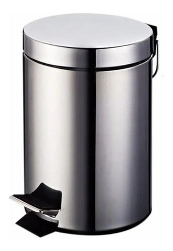 Set Tacho Basura Acero Inox. 5 L+ Cepillo Baño - Sheshu Home