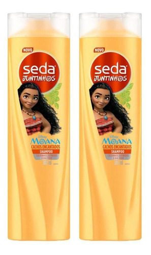 Kit 2 Shampoos Seda Infantil Moana Cachos Encantados 300ml