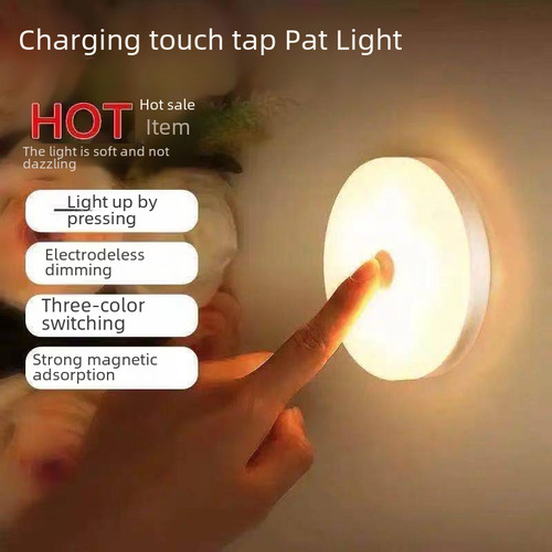 1 - Luz Blanca Electromagnética Con Botón De Carga Grande -