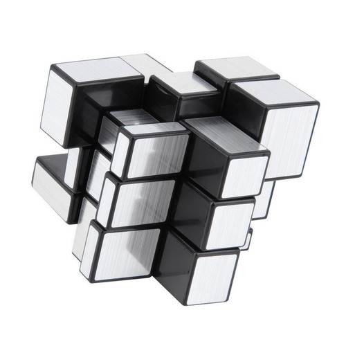 Cubo Rubik Qiyi Mirror 3x3 Speed Plateado Original