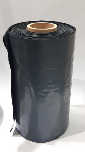 Rollo Negro Bobina Tubo Bolsa 60cm Anch. 50 Mic 20mts