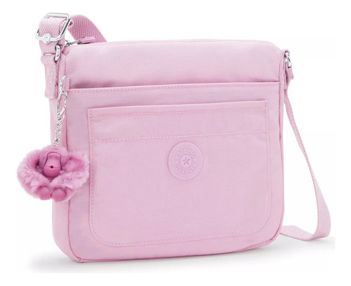 Bolsa  Kipling Sebastian De Nailon  Blooming Pink Asas Color Mismo