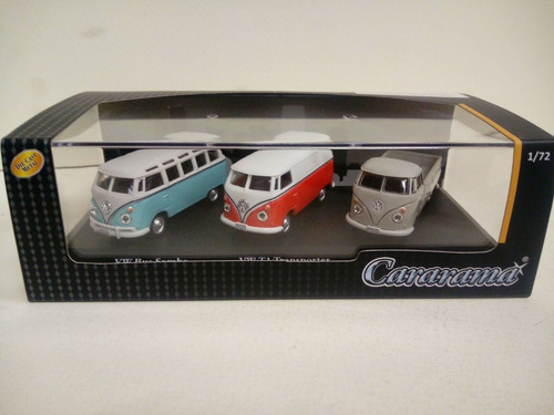 Kombi Vw Bus Samba T1 Transporter Pickup Kit Cararama 1/72 Cor Branco