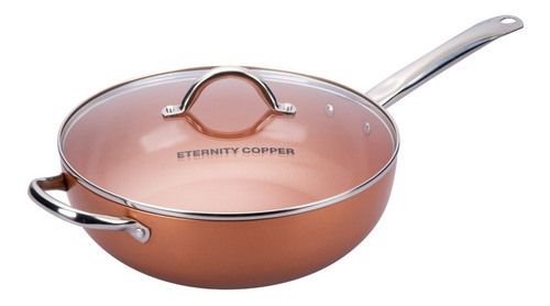 Wok Antiadherente Eternity Copper - - Color Cobre