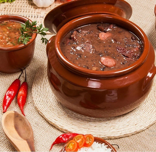 Caçarola Feijoada Caldo E Sopa De Barro N 3 3,5 Litros Cor Marrom