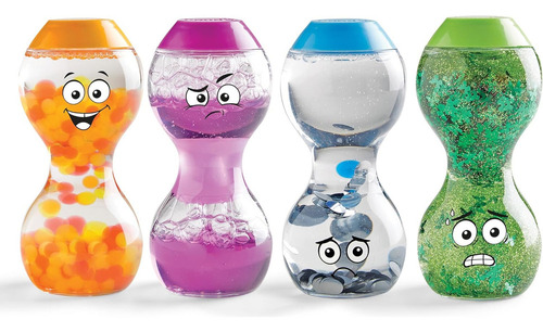 Botellas Sensoriales Emociones Juego Sensorial Sentimientos Color Verde