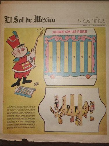 Suplemento El Sol De Mexico Y Los Niños, Domador Y Tigre