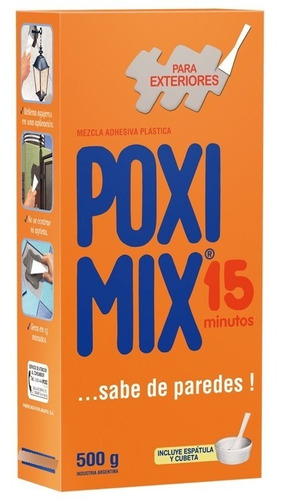 Poximix® - Mezcla Adhesiva A Base Cemento De Exterior 500g