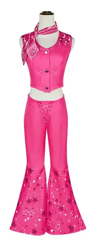 Disfraz De Barbie Para Niña Robbie Barbie Cosplay 2023 3 Piezas