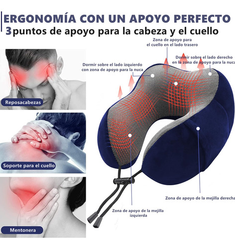 Almohada De Viaje Para Cuello Suave, Almohada De Cuello De