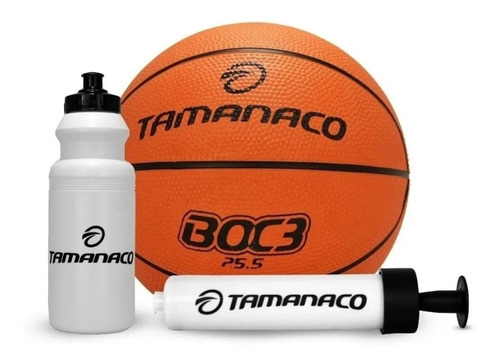 Combo Tamanaco Balón Basket #3 + Inflador+ Termo 