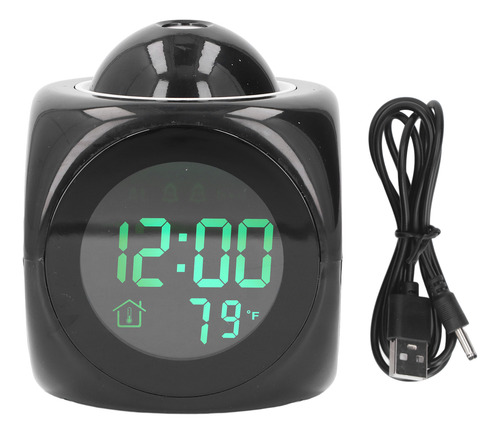 Despertador Digital De Projeção Lcd Para Crianças, Retroilum