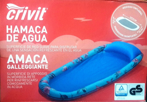 Hamaca De Agua Cama Flotante Inflable Piscina Y Playa