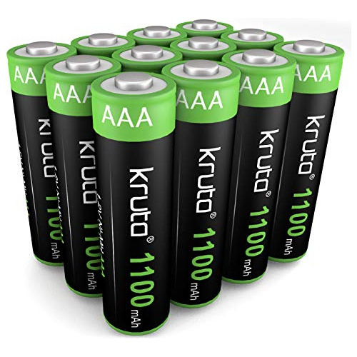 Nimh Rechargeable Aaa Battery 12 Pack, 1100mah 1.2v Pre...