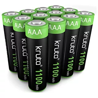 Nimh Rechargeable Aaa Battery 12 Pack, 1100mah 1.2v Pre...