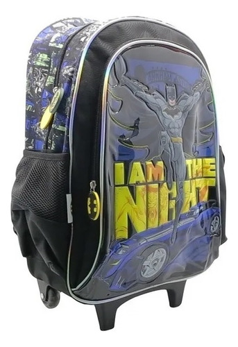 Mochila Batman 18 Pulgadas C/carro Cresko Lj307